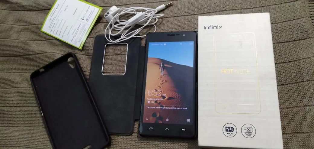 Infinix Hot Note Grey 1.4 GHZ Octa-Core 4000 mAh Battery 1 GB Ram - ad image 1