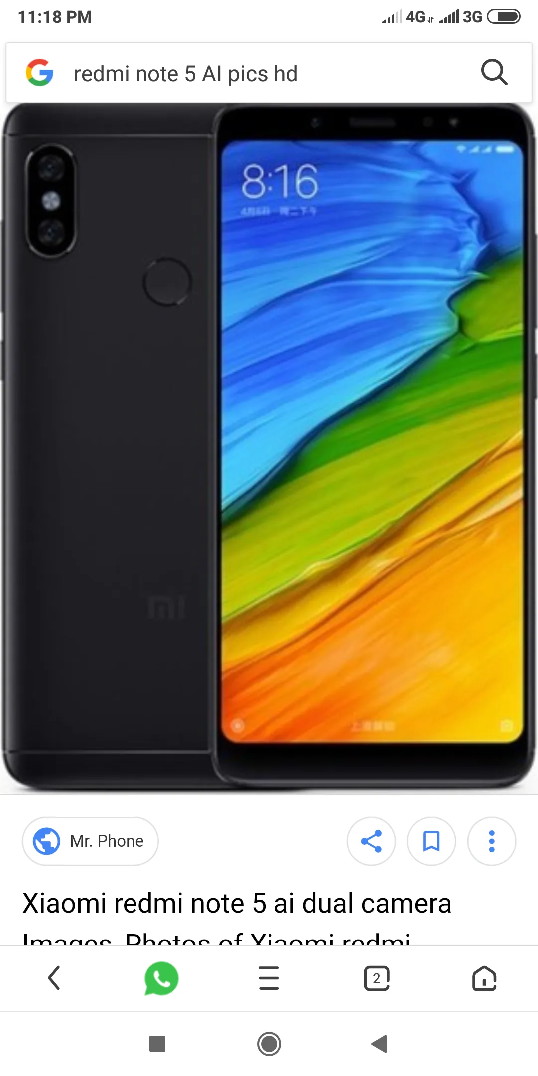 Redmi note 5 AI limited version - ad image 1