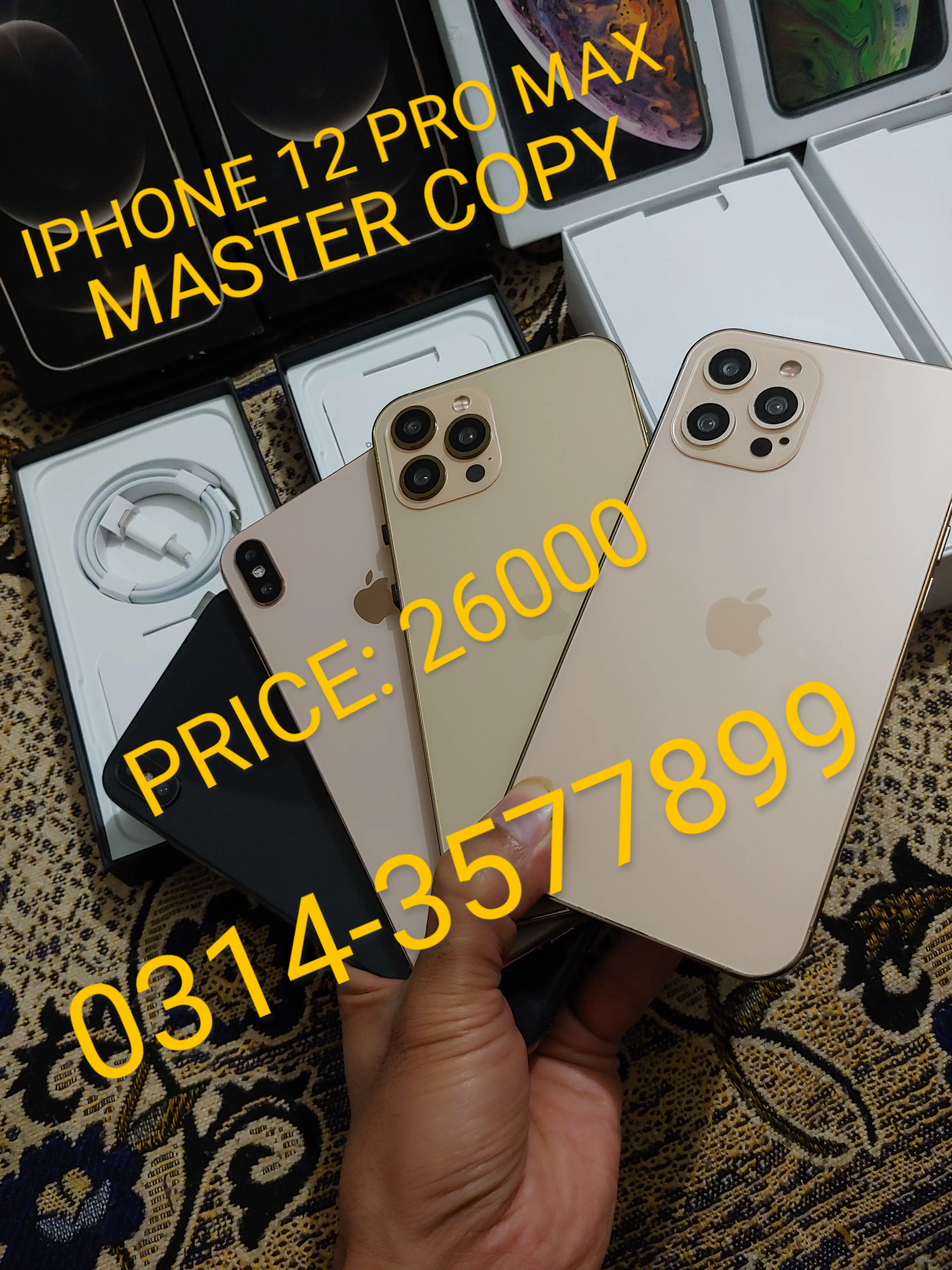 IPHONE 12 PRO MAX BEST COPY MASTER COPY - ad image 1