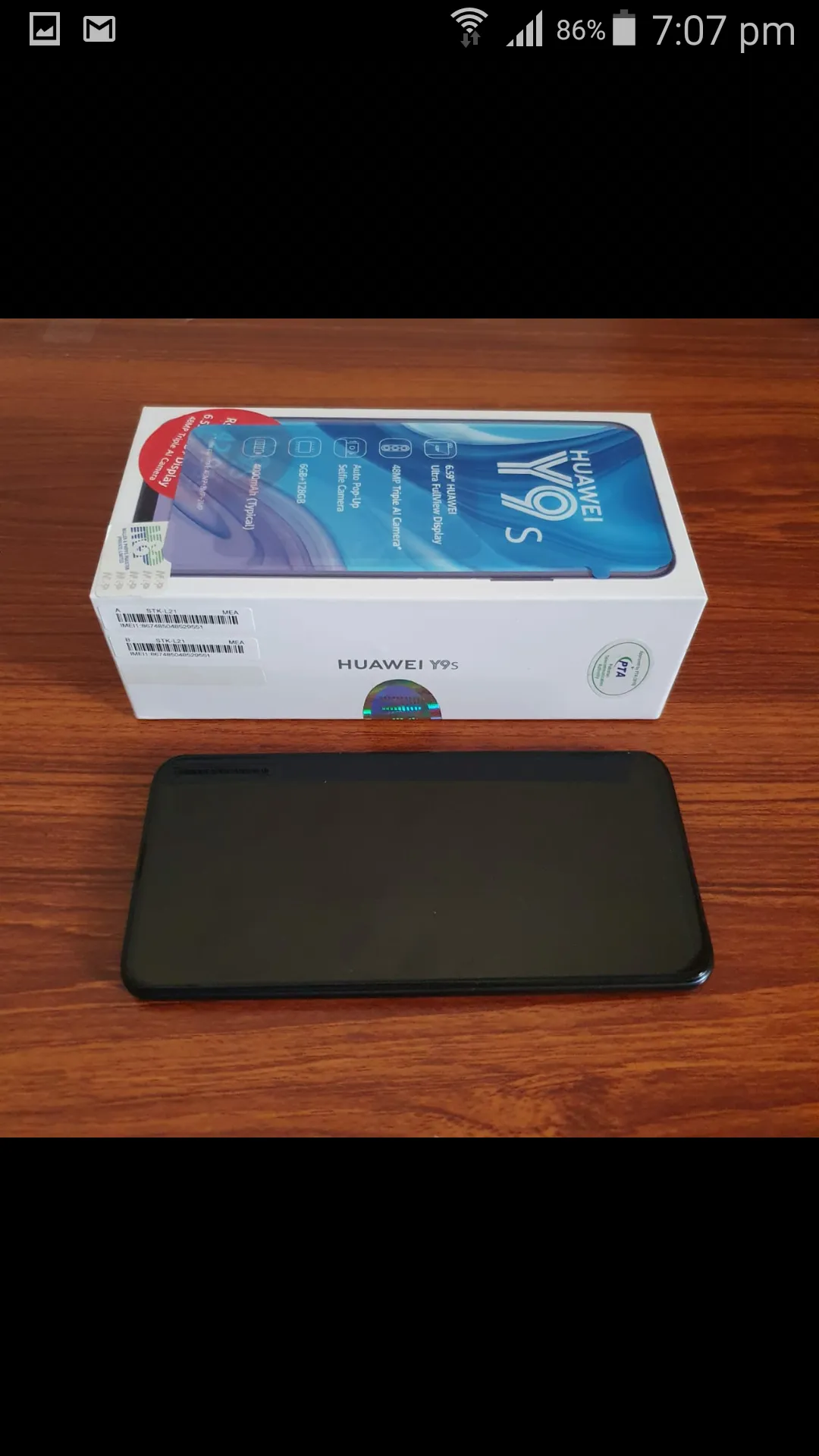 Huawei Y9s Black in brand new comdition - ad image 1