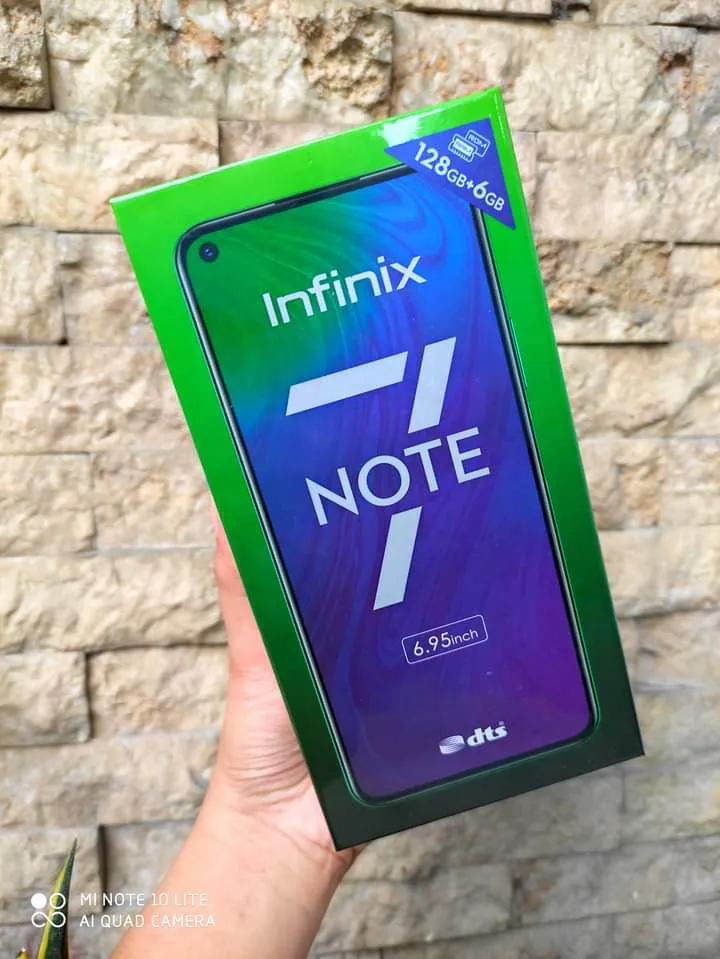 Infinix note 7 6gb white color - ad image 1