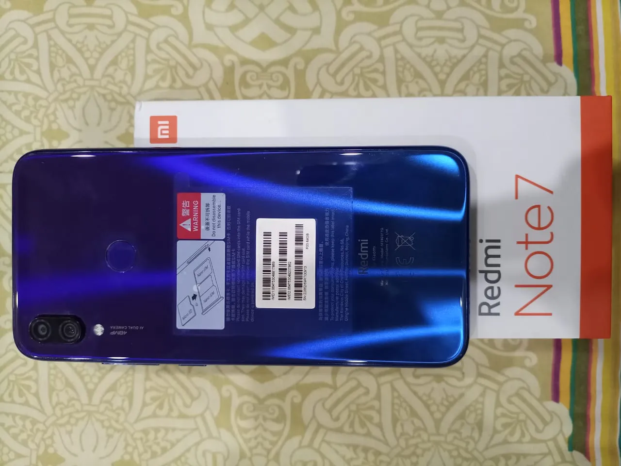 Mi Xiaomi redmi note 7 4/64gb global version neptune blue 10by10 - ad image 3