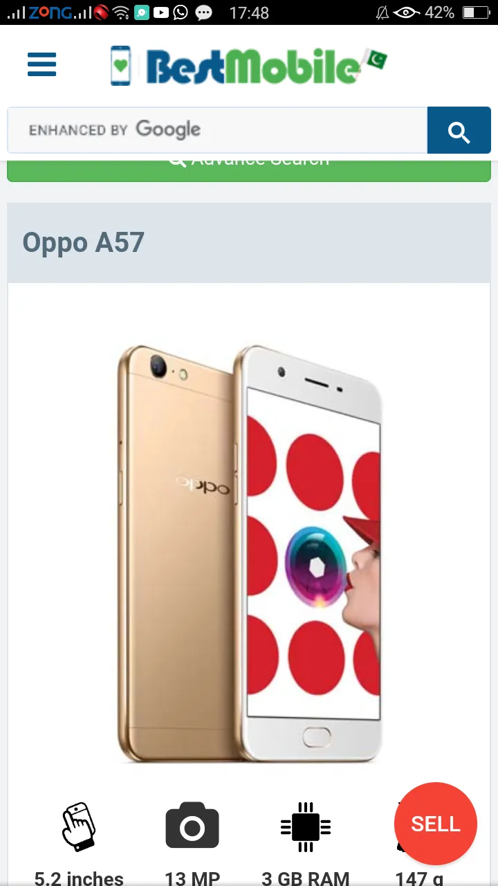 Oppo A57 mobile for sale - ad image 1