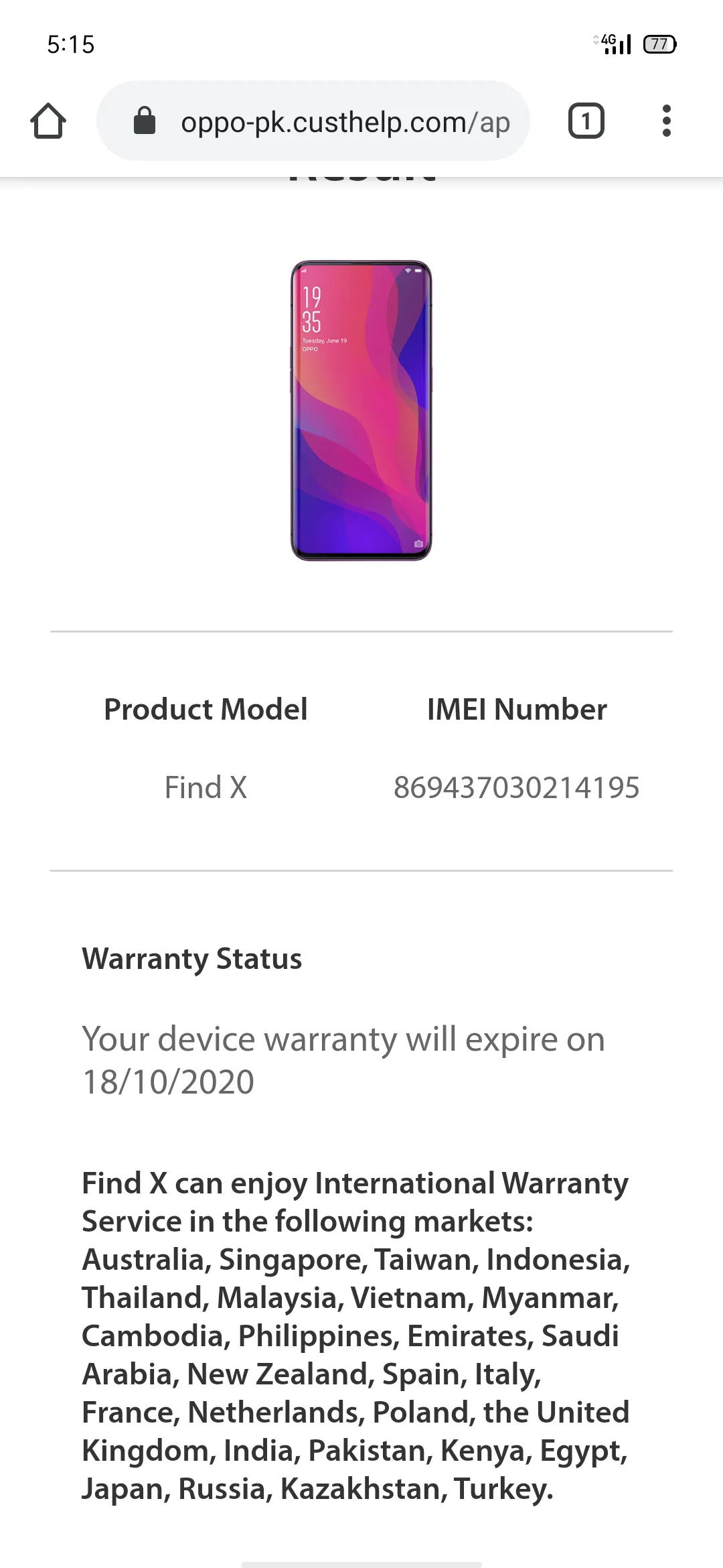 Oppo find x 8 256 in warranty - ad image 3