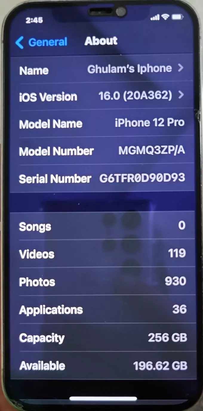 Iphone 12pro 256gb - ad image 2