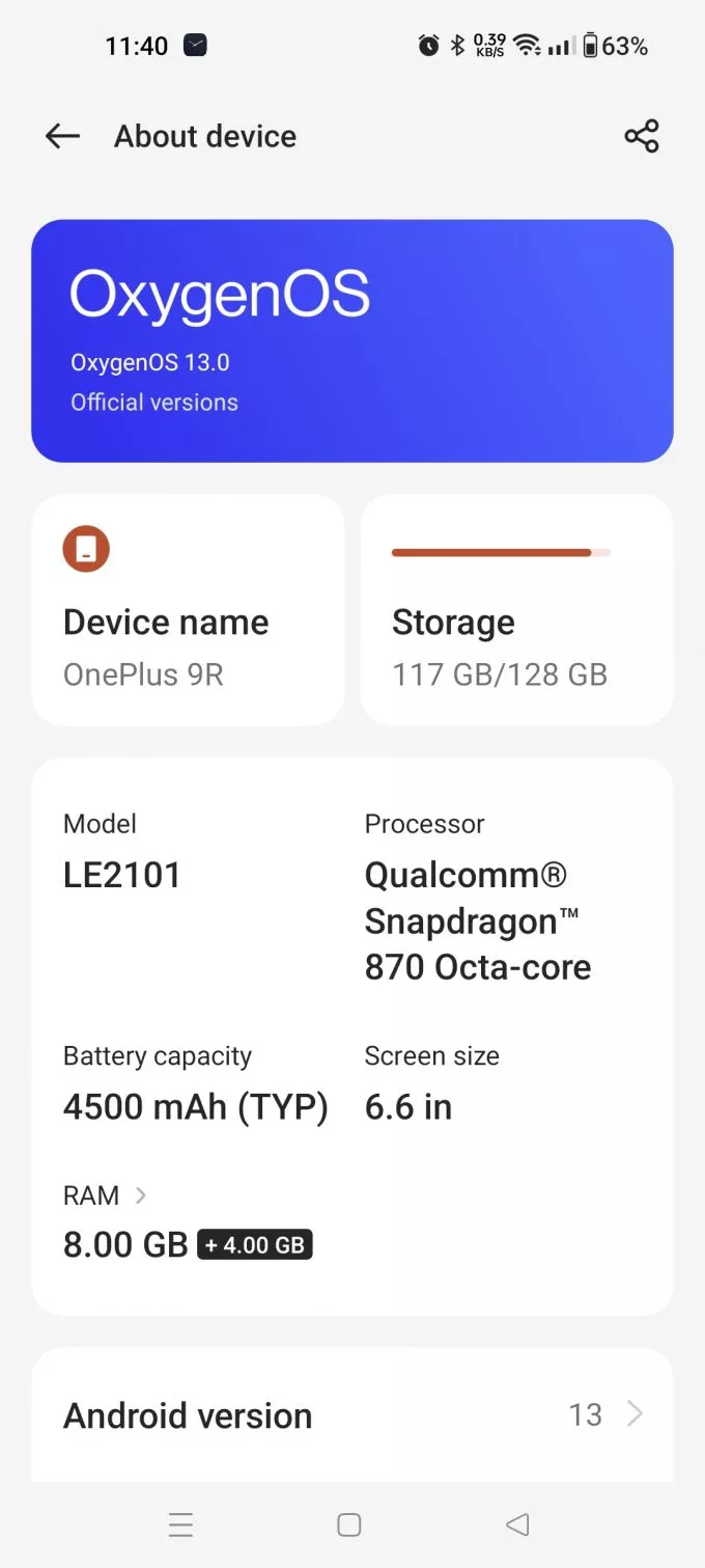 Outstanding condition One+ 9R mobile set is for sale - ad image 4