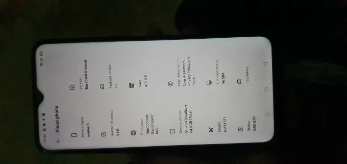 Realme 5 4/64 9/10 condition - ad image 1