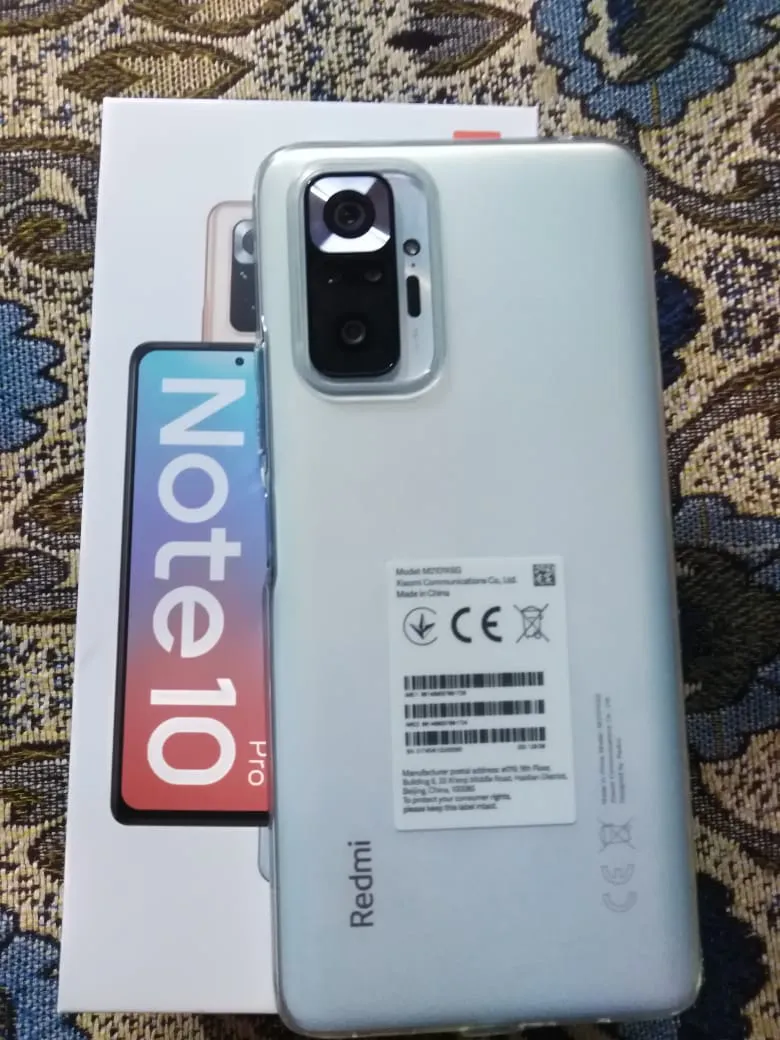 Redmi Note 10 pro Glacier Blue 6/128 gb and 1 year warranty - ad image 1