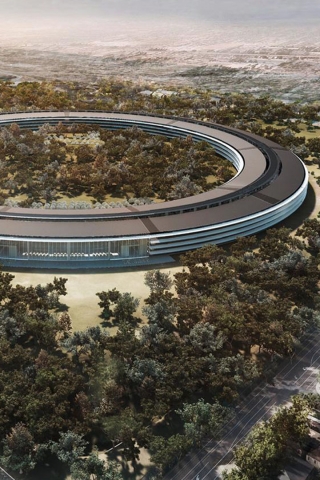 Apple Spaceship Campus  mobile wallpaper