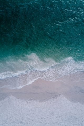 Beach Top drone view mobile wallpaper