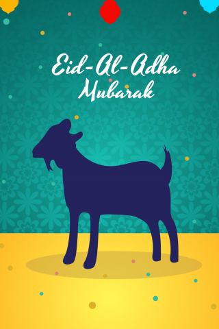 Eid ul Adha Mubarak Card 2020 mobile wallpaper